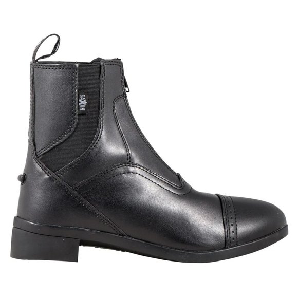 Saxon Children's Syntovia Zip Paddock Boots Black Size 13T - Picture 2 of 9